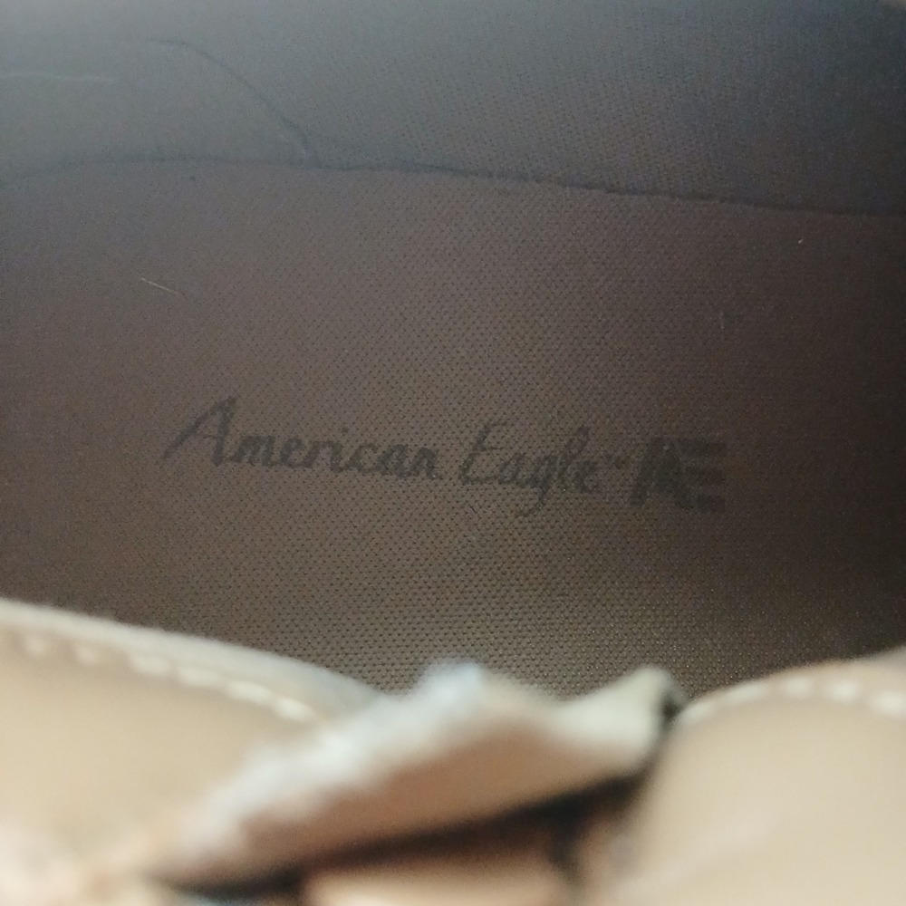 American Eagle Fringe Ankle Booties 13 Tan Boho Western Suede Block Heel Boots - Picture 5 of 10